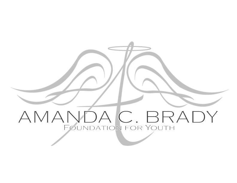 Amanda C. Brady Foundation logo: Cursive script 'A' with an angel halo and wings, symbolizing hope, guidance, and angelic presence