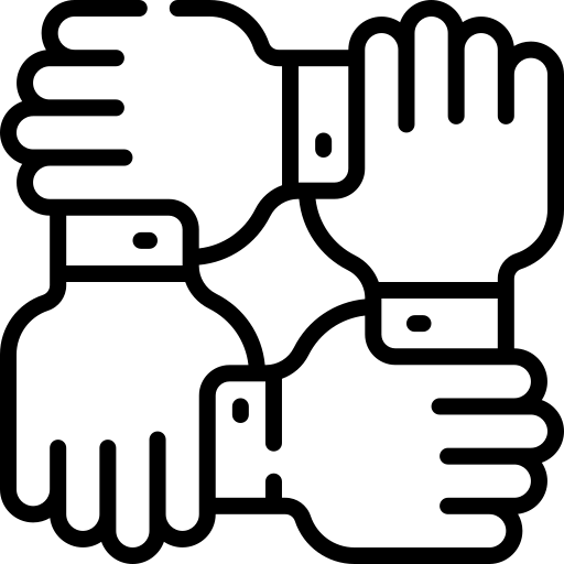 Gabriel's Home Inc. logo: Diverse hands united, symbolizing inclusivity and community